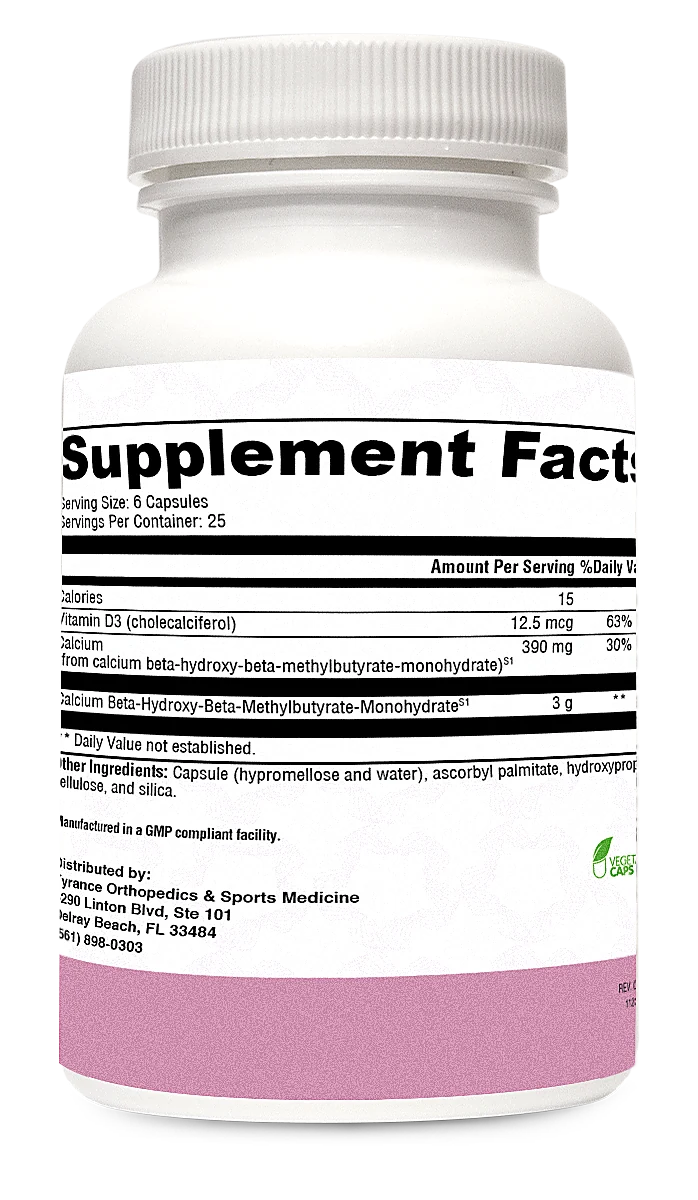 MuscleGuard Pro supplement facts label