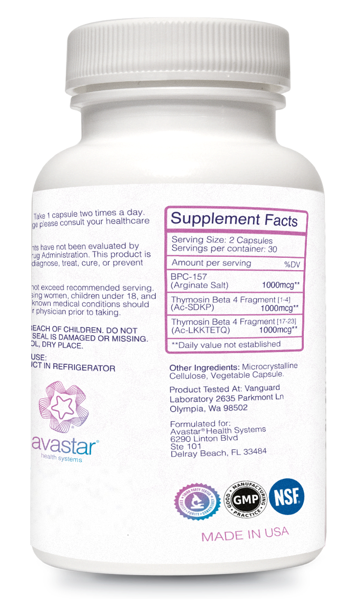 Wolverine Stack capsules supplement facts label